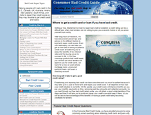 Tablet Screenshot of consumerbadcreditguide.com
